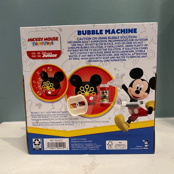 Mickey Mouse Bubble machine - Picture 3 of 3